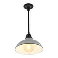 thumbnail image 2 of JONATHAN Y Jasper 12.25" 1-Light Farmhouse Industrial Indoor/Outdoor Iron LED Pendant, Gray, 2 of 6