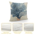 thumbnail image 4 of PHYHOO Decorative Pillow Covers, Summer Linen Nautical Decorative Throw Pillowcases Sea Theme Cushion Cover , Blue, 4 of 5