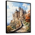 thumbnail image 2 of Designart "Hohenzollern Castle in Germany" Cityscapes Floater Framed Wall Decor, 2 of 7