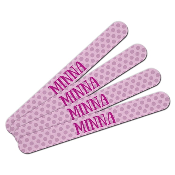 Minna Double-Sided Nail File Emery Board Set 4 Pack