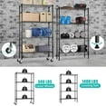 thumbnail image 6 of XF XINFENG 4-Tier Storage Shelves Organizer with Wheels NSF Wire Shelving Rack Adjustable Metal Shelves for Pantry Kitchen (36" L x 14" W x 62" H,Black), 6 of 8
