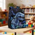 thumbnail image 5 of HUIACONG Blue Robot Dinosaur Kids Backpack 13.5 Inch Lightweight Water Resistant School Bag with Multiple Compartments Padded Adjustable Straps for Boys Girls Ages 3-12 Daily Bookbag, 5 of 7