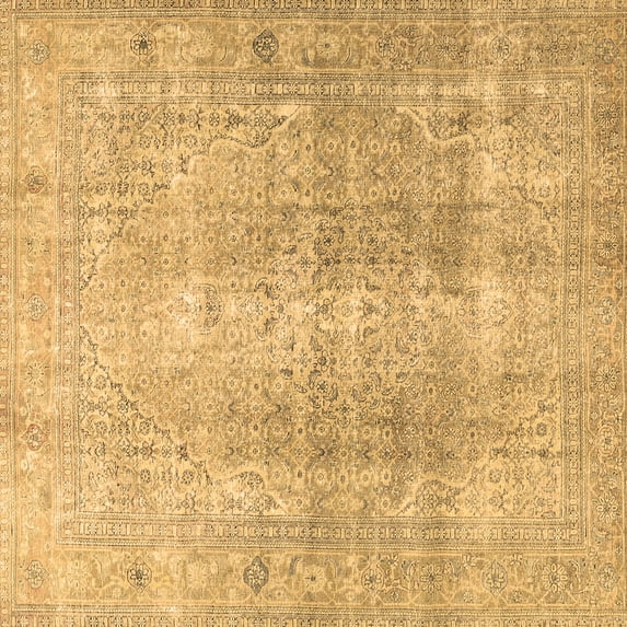 Ahgly Company Indoor Square Persian Brown Traditional Area Rugs, 8' Square