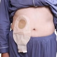 thumbnail image 2 of 5 Bolsas de Ostomía de una Pieza, Bolsas Drenables para Colostomía, Ileostomía, Cuidado del Estoma, Bolsas de Colostomía con Válvula de Drenaje de 20-60 mm, 2 of 5