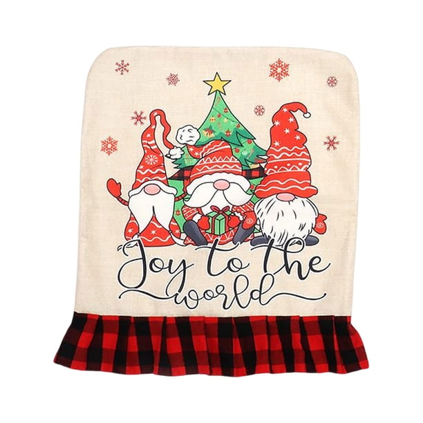 Funda para silla, decoración navideña, suministros de vacaciones, decoración navideña lavable elástica, accesorios para el hogar a prueba de Kits de decoración para fiestas Patrón de tiras sweethay HA069926-01