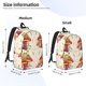 thumbnail image 2 of Disketp Frog Sitting On Mushroom Mochila de Lona Estampada, Mochila Escolar de Viaje Ligera para Estudiantes y Portátil-Small, 2 of 5