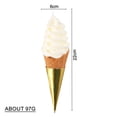thumbnail image 2 of Resin Display Props Cm Simulated Ice Cream Props Peak Periods Or Adverse Weather Conditions Cm Fake Cone Model, 2 of 9