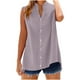 thumbnail image 1 of Vestidos Casuales Para Mujer, Blusas De Mujer De Moda Camiseta informal de verano para mujer, sin mangas, lisa, con cuello vuelto, 1 of 7