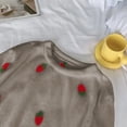 thumbnail image 6 of WRKEKC Winter Pajamas for Women Winter Coral Fleece Long Top Pants and Robe 3 Piece Home Loungewear Sleepwear Set for Women Cold Season Comfort, 6 of 6