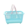 thumbnail image 2 of Openpig Toy Shopping Basket Plastic Portable Baskets with Handles Mini Shopping Basket Play Grocery Basket Toys Storage Organizer for Kids Kids Basket, 2 of 6