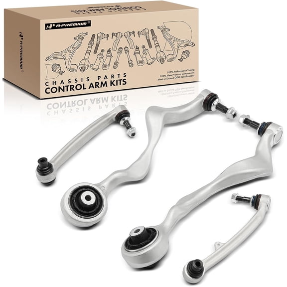 A-Premium Set of 4, Front Lower Forward Rearward Control Arm Kit, with Ball Joint & Bushing, Compatible with BMW 1 Series M 2011, M3 2008-2013