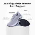 thumbnail image 2 of JOYFON Walking Shoes Women Arch Support Sneakers Plantar Fasciitis Orthotic Tennis Sneakers Running Gym Shoes US Size 6-11, 2 of 6