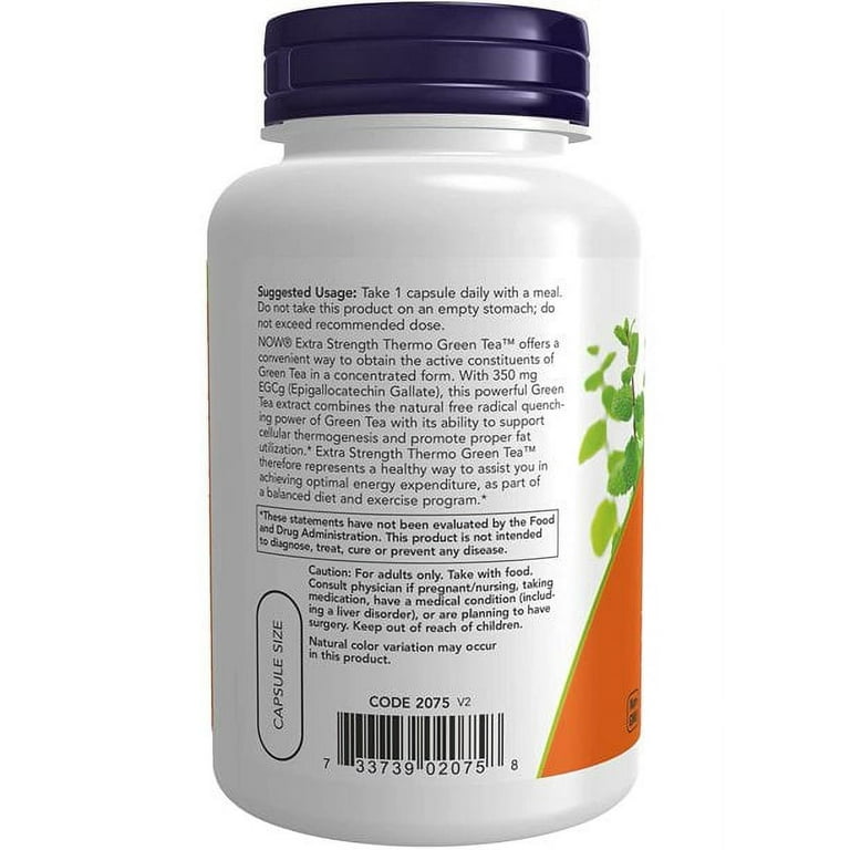Now Foods Extra Strength Thermo Green Tea - 90 Vegetarian Capsules