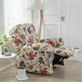 thumbnail image 4 of ACMDL  in 1 Split Recliner Sofa Cover Stretch Floral Print Spandex Lazy Boy Armchair Slipcovers Couch Covers for Living Room, 4 of 7