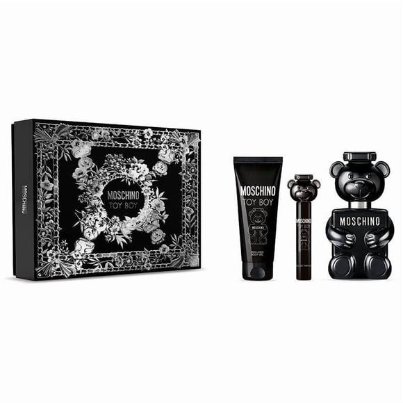 Set de Regalo de Perfume Moschino Toy Boy para Hombre 100 mL + Gel de Ducha