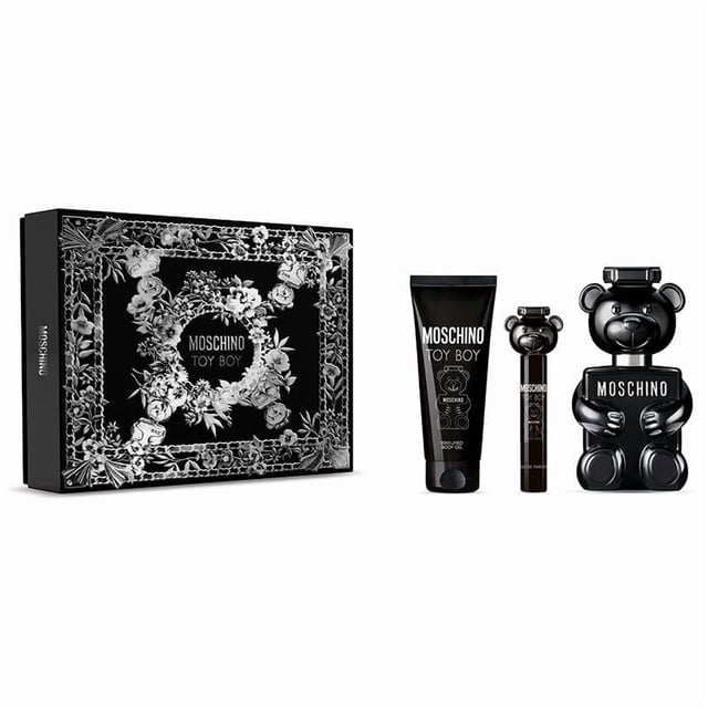 Set de Regalo de Perfume Moschino Toy Boy para Hombre 100 mL + Gel de Ducha