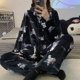 thumbnail image 1 of Sanrio Kuromi-Pijama de lana de Coral para hombre y mujer, traje cálido de manga larga con dibujos animados para el hogar, otoño e invierno, novedad, 1 of 4