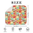 thumbnail image 4 of Pioneer Flower Floral Print Pattern Kitchen Dish Drying Mat 1 Pack, Ultra Absorbent Microfiber Drainer Mat, 16"x18", 4 of 6