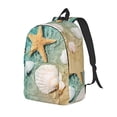 thumbnail image 1 of Easygdp Starfish And Seashell Mochila de Lona Resistente para Laptop, Compatible con Laptops de 15 a 17 pulgadas, Ideal para Escuela, Trabajo y Viajes-Small, 1 of 5