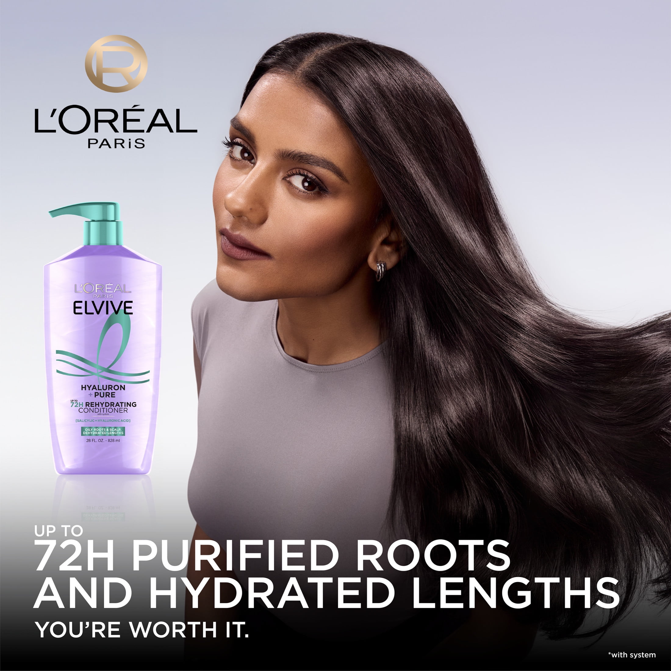 L'Oreal Paris Elvive Hyaluron Pure Conditioner, 28 fl oz