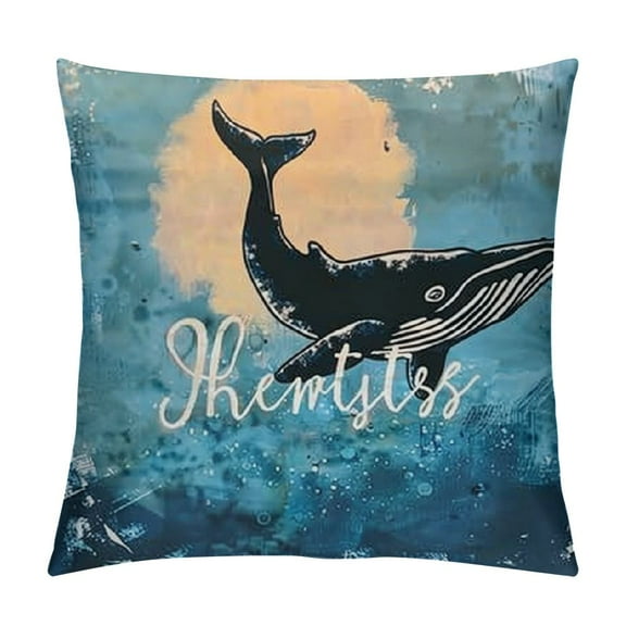 Whale, Hello There | Funny Orca Pun Throw Pillow