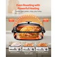 thumbnail image 3 of VEVOR Roaster Oven 18QT Electric Roasting Pan with Self-Basting Lid, 1450W Electric Roaster Oven with Defrost & Warm Function, 3 of 9