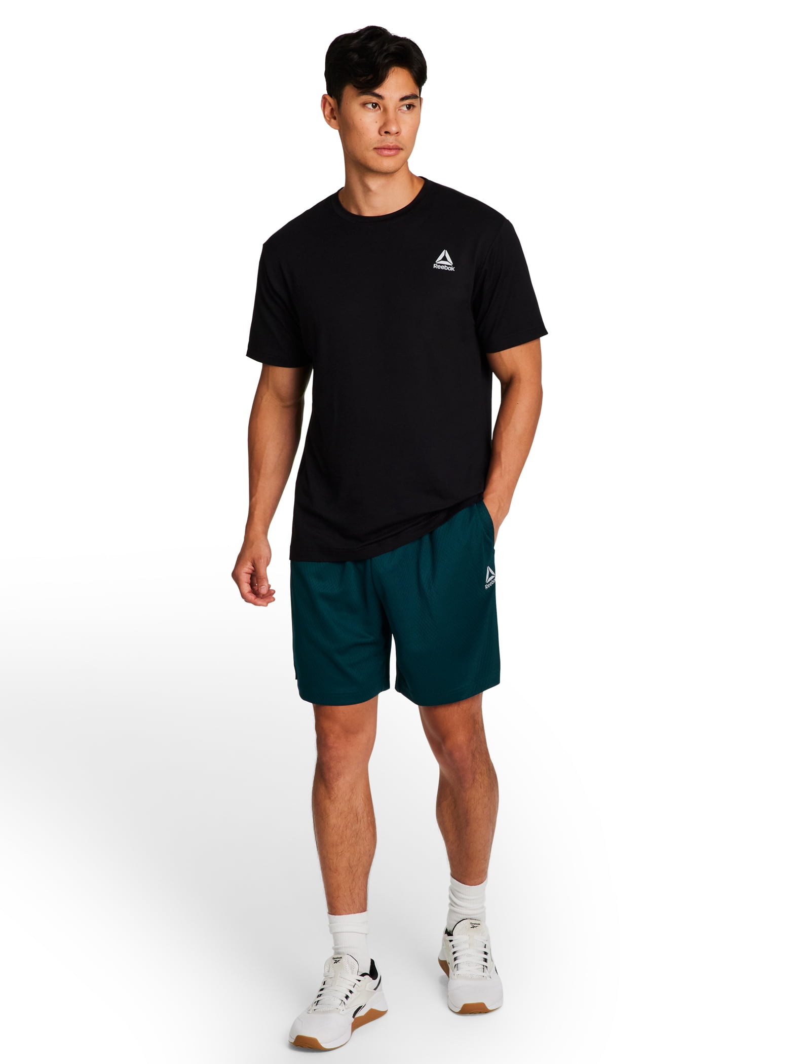 Reebok Men's & Big Men's Dash Rice Hole Mesh Gym Shorts, 7" Inseam, Sizes XS-5XL