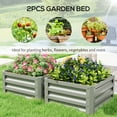 thumbnail image 4 of Outsunny 2' x 2' x 1' 2-Pieces Raised Garden Bed with Galvanised Frame, 4 of 10