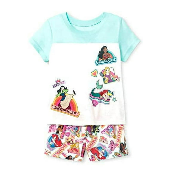 Disney Princess Hero Girl's Pajama Shorts Set, Size XS 4/5