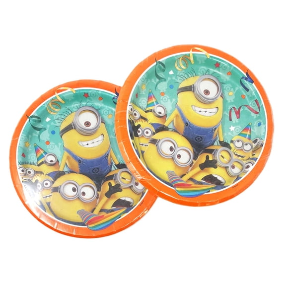 Despicable Me Minions Dessert Party Plates - 2 Packs of 8 - 16 Total