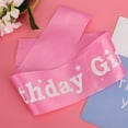 thumbnail image 4 of 5Pcs Party Shoulder Straps Pink Polyester Birthday Girl Ribbon Clothes Decoration Supplies, 4 of 8