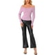 thumbnail image 2 of INSPIRE CHIC Blusa de Mujer Sin Mangas con Hombros Descubiertos, Pullover de Manga Larga, Camiseta Casual, 2 of 6