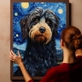 thumbnail image 6 of Barbet Dog Canvas Wall Art - Starry Night Van Gogh Dog Canvas Print Dog Sayings Painting Home Office Wall Decor Framed Dog Lover Gift, 6 of 6