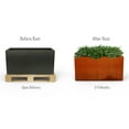 thumbnail image 5 of PLANTERCRAFT Corten Steel metal planter box, Rectangular sizes, Modern garden steel planters For Commercial And Residential Outdoor Use., 5 of 6