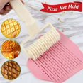 thumbnail image 3 of Pastry Roulette Rolling Pin Lattice Pizza Lattice Roller Creative Bread Dough Roulette Pastry Cookie Pie Kitchen Bakery Tool,Plastic，, 3 of 5