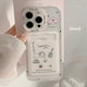 thumbnail image 2 of Korean Cute Cat Card Holder Phone Case For iPhone 16 15 14 13 12 11 Pro Max X XR 7 8 Plus SE Wallet Shockproof Soft Cover Funda, 2 of 4