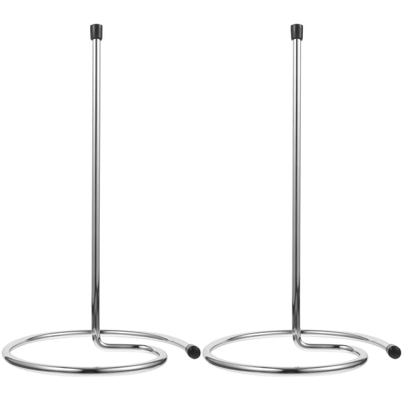Stainless Steel Wine Decanter Drying Rack for Home Bar, Holds 2 Glasses Upright for Fast Drying