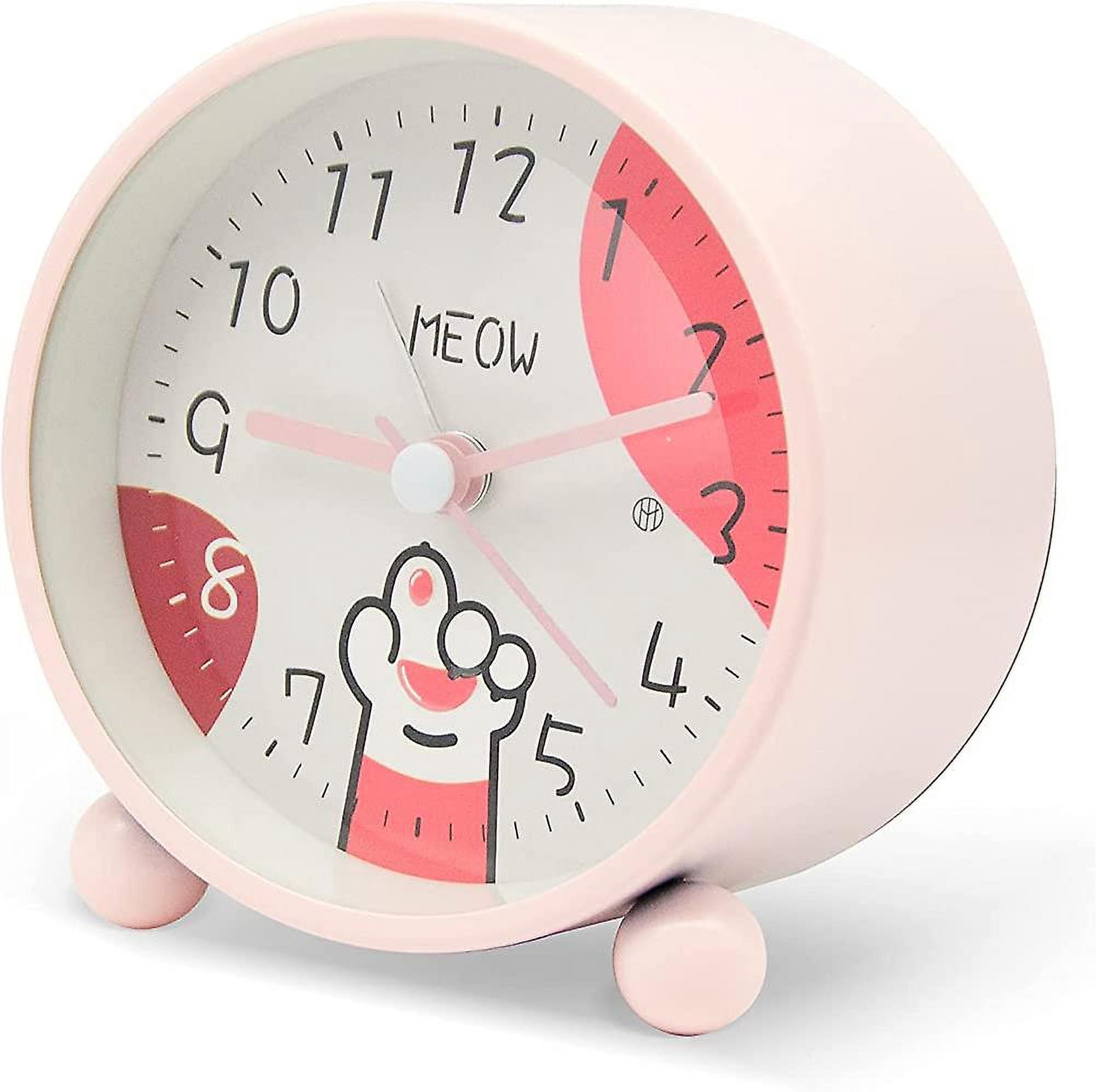 Despertador Infantil Analógico Ayybboo Con Forma De Balón De Fútbol - Sin Tictac, Con Luz Nocturna Y Función De Repetición, Para Niños Y Niñas
