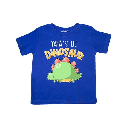 

Inktastic Yaya s Lil Dinosaur with Cute Stegosaurus Gift Toddler Boy or Toddler Girl T-Shirt