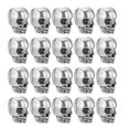 thumbnail image 2 of Skull Beads For Earring Making Loose Beads Vintage Jewelry Components Silver Alloy 30Pcs, 2 of 5