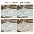 thumbnail image 7 of ODIKA 4'x6' Blue White Soft Blossom Elegance Washable Area Rug Charming Floral Pattern with Serene Visual Harmony for Bedroom, Reading Nook, Pet Friendly & Non-Shedding, 7 of 7