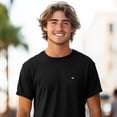 thumbnail image 3 of Dalix Lil Coffee Embroidered Cotton Tee Lightweight Jersey Mens in Black S Small, 3 of 5