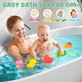 thumbnail image 4 of HYPERLIVING Jovicos No Hole No Mould Baby Bath Toys - 6PCS Dinosaurs Bath Toys For 1 2 3 4 Year Old Boys Girls Toddler Kids Swimming Pool Toys, 4 of 6