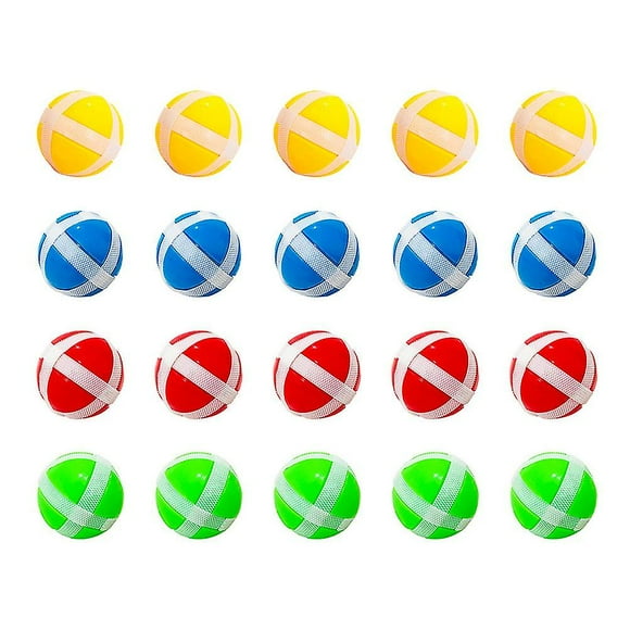 20 Pcs Children's Toys Plastic Sticky Balls Darts Game Accessories Sticky Balls Dart Game Accessories