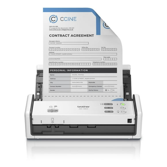 Brother ADS-1350W Wireless Compact Desktop Scanner | Scan Speeds of Up to 30ppm | Single Pass Double-Sided Scanning New Model: ADS1350W
