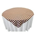 thumbnail image 5 of LA Linen Polyester Gingham Checkered 72 by 72-Inch Square Tablecloth, Pink and White, 5 of 7