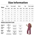 thumbnail image 5 of Summer Travel Lounge Sets for Women 2 Piece Mock Neck Top and Wide Leg Crop Pants Casual Vacation Matching Outfit 2026 Orange 2XL, 5 of 8
