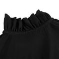 thumbnail image 4 of IROINNID Plain Long Sleeve Shirts for Men Leisure Ruffled Renaissance Shirt Steampunk Trumpet Sleeve Top,Black, 4 of 8