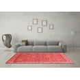 thumbnail image 3 of Ahgly Company Indoor Square Oriental Red Industrial Area Rugs, 4' Square, 3 of 4