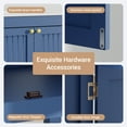 thumbnail image 4 of KZElegy 24" Bathroom Vanity with Ceramic Sink Freestanding Bathroom Storage Cabinet with 2 Soft-closing Door and Open Shelf,Blue, 4 of 8